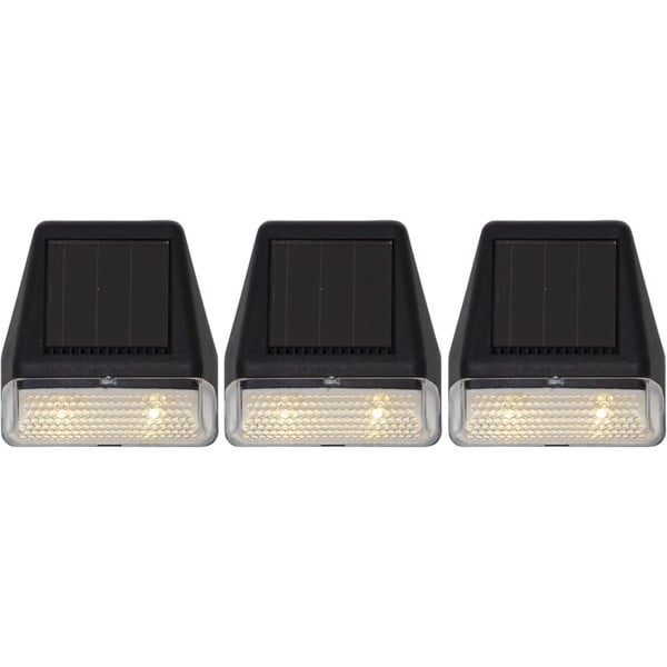 Set de 3 lămpi de perete solare LED Star Trading Wally, înălțime 7,5 cm