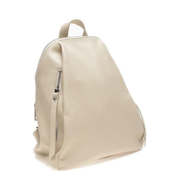 Rucsac din piele bej – Anna Luchini-image-1