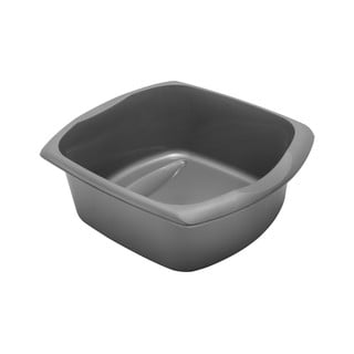 Lighean rectangular din plastic Addis, 38 x 32 x 14 cm, gri