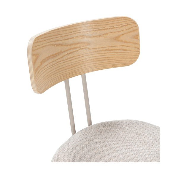 Scaun de dining bej/în culoare naturală tapițat Olimpia – MOME-image-4