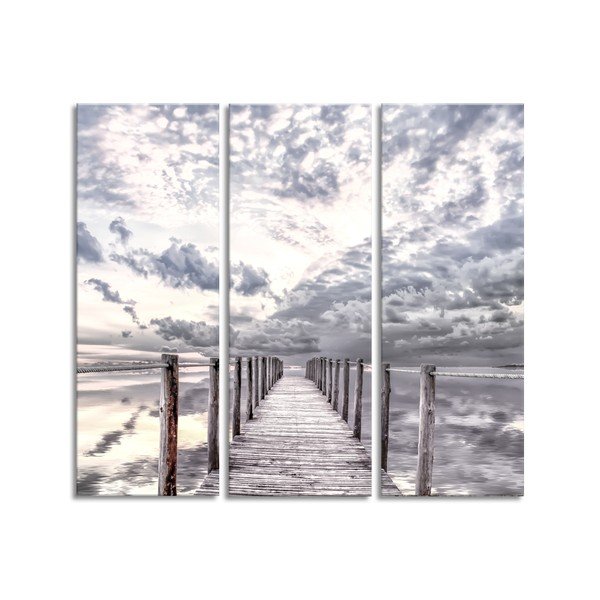 Tablou multicanvas din 3 piese Styler Canvas By The Sea, 81 x 75 cm