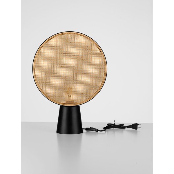 Veioză negru-mat/în culoare naturală din metal (înălțime 48,5 cm) Tierra – Nova Luce-image-3