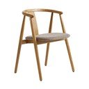 Scaun de dining bej/în culoare naturală Relate – Unique Furniture