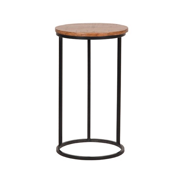 Măsuță auxiliară rotundă din lemn  de mango ø 35 cm Motion – LABEL51-image-1