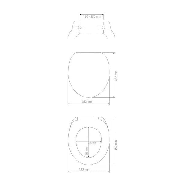 Capac WC Wenko Sedilo Grey, 45,2 x 36,2 cm, gri-image-4