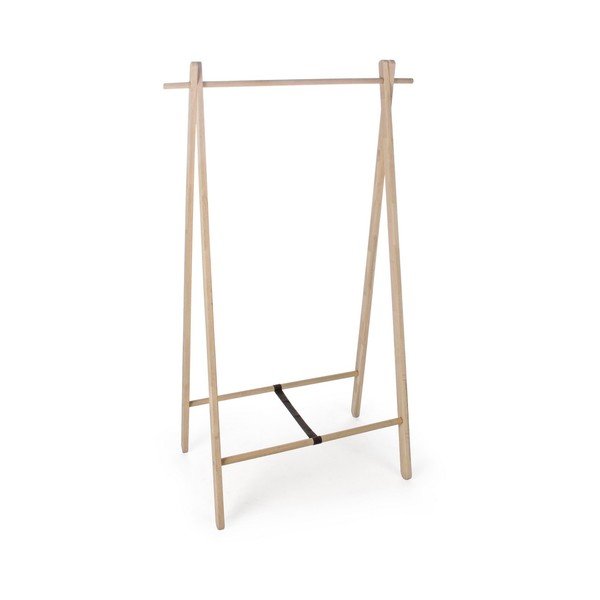 Suport pentru haine în culoare naturală deschisă din lemn de stejar 89x151x52 cm Daiki – Yes Everyday-image-2