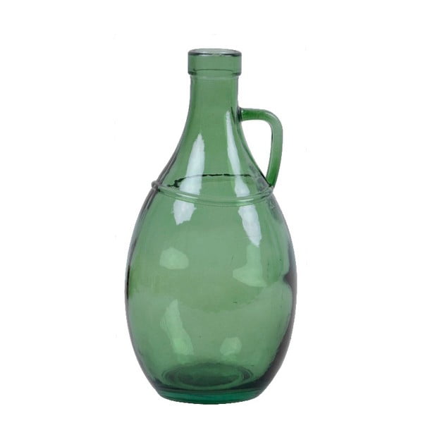 Vază din sticlă Ego Dekor, înălțime 26 cm, verde