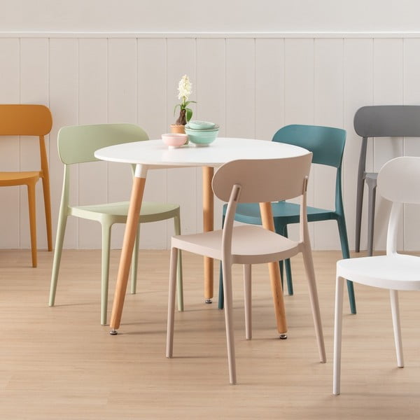 Scaune de dining gri 2 buc. din plastic – Ixia-image-2