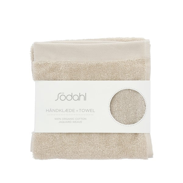 Prosop bej din bumbac din frotir 40x60 cm Comfort – Södahl-image-3