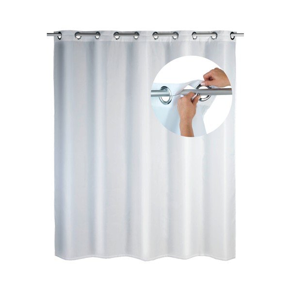 Perdea duș cu suprafață anti-mucegai Wenko Comfort Flex, 180 x 200 cm, alb-image-4