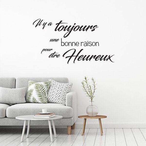 Autocolant negru Ambiance Quote Toujours-image-2