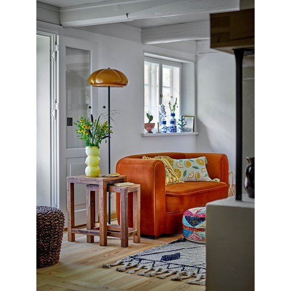 Vază galbenă din sticlă (înălțime 27 cm) Limone – Bloomingville-image-1