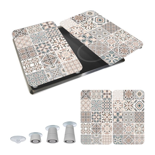Set 2 protecții din sticlă pentru aragaz Wenko Universal Tile-image-2