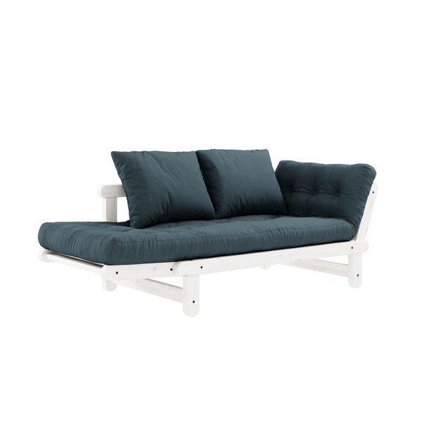 Canapea variabilă KARUP Design Beat White, albastru petrol-image-3