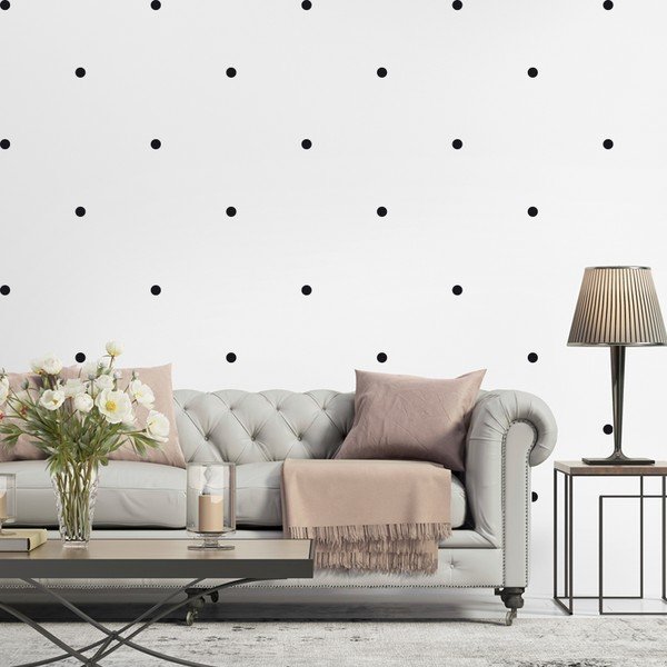 Set autocolante Ambiance Circles Black, 50 buc.-image-1