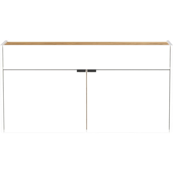 Dulap alb cu aspect de lemn de stejar 110x57x22 cm Ameca – Germania