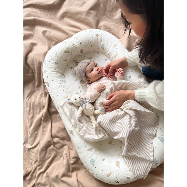 Cuib pentru bebeluș fildeș 52x84 cm Dreamland – Cam Cam Copenhagen-image-1