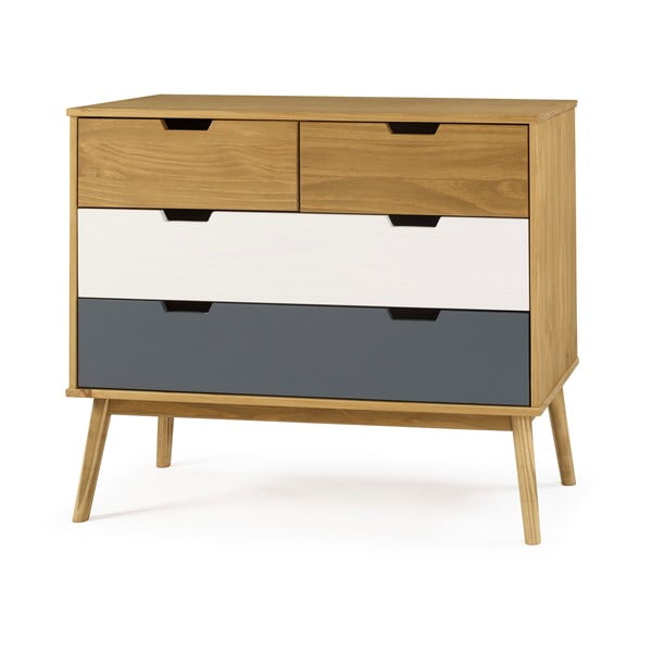 Comodă din lemn de pin Marckeric Cusco, 100 x 82 cm-image-3