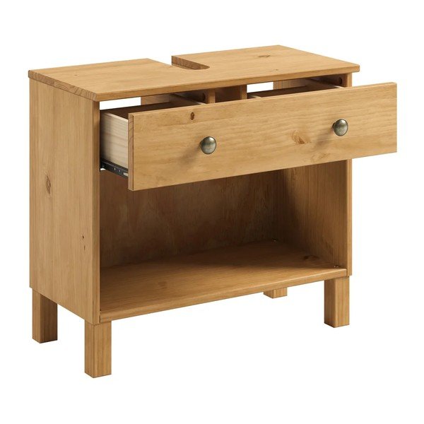 Dulap sub chiuvetă în culoare naturală deschisă jos 62x55 cm Calle – Støraa-image-3