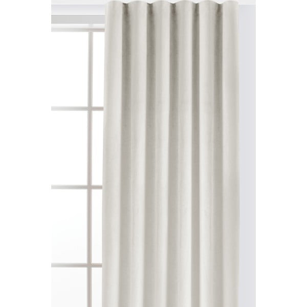 Draperie crem dimout (semi-opacă) din catifea 400x225 cm Velto – Filumi-image-2