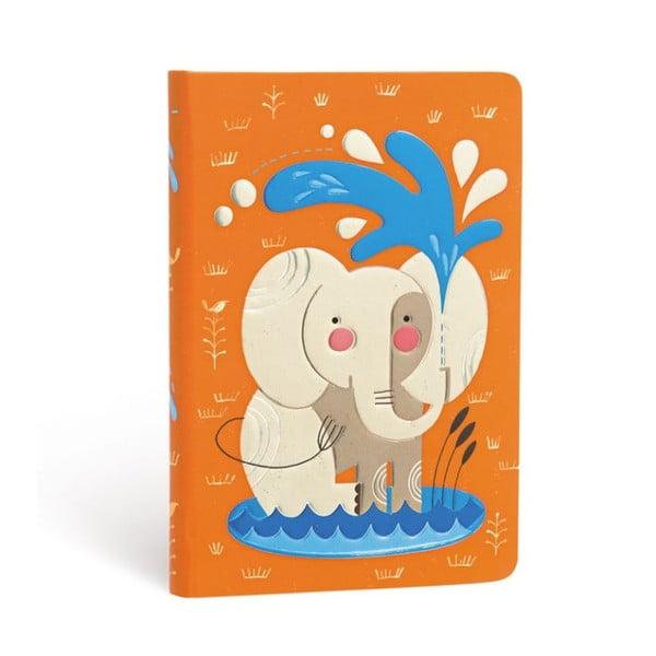 Carnețel cu copertă tare Paperblanks Elephant, 9,5 x 14 cm
