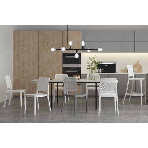 Scaune de dining gri 2 buc. din plastic Sabine – Tomasucci-image-2
