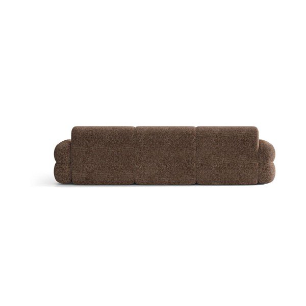Colțar maro cu tapițerie din chenille (cu colț pe partea dreaptă/cu șezlong) Neo – Micadoni -image-3