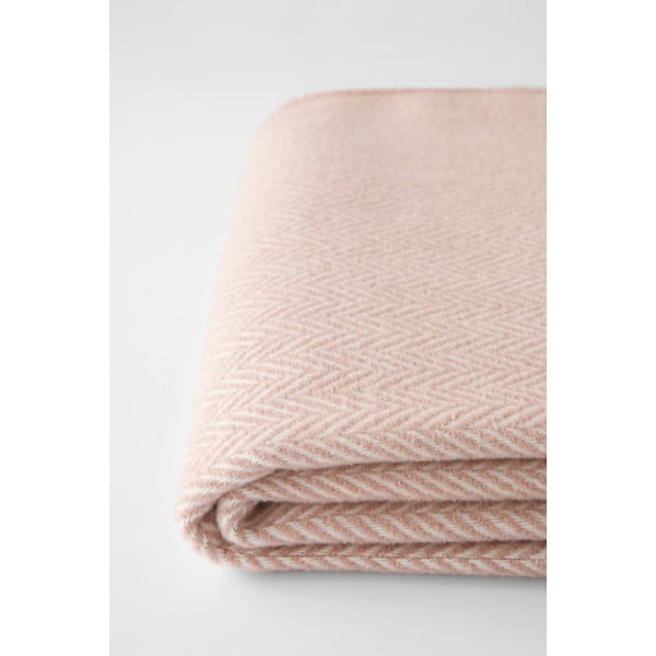 Pled din amestec de bumbac Euromant Skyline, 140 x 180 cm, roz-image-1
