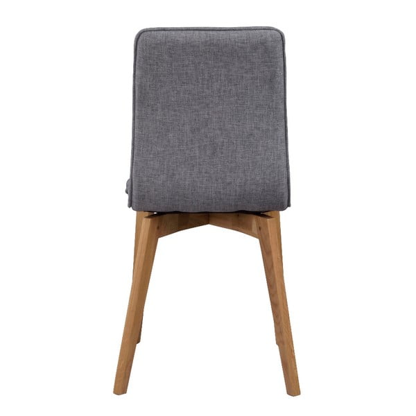Scaun de dining cu picioare maro Rowico Grace, gri-image-1
