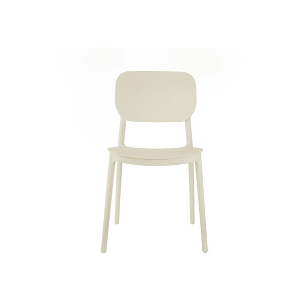 Scaun de dining crem din plastic Cheer – Leitmotiv-image-1