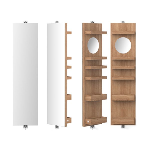 Oglindă cu spațiu pentru depozitare Wireworks Cosmos, înălțime 114 cm-image-1