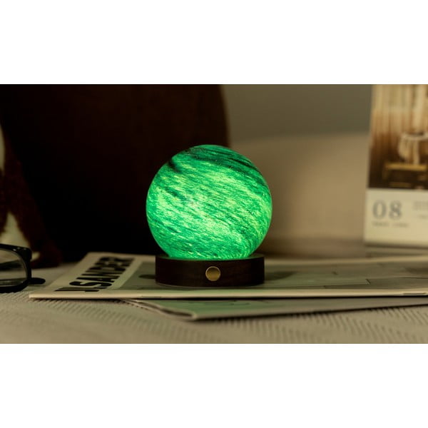 Decorațiune luminoasă maro închis/în culoare naturală închisă cu USB ø 8 cm Stellar Ocean – Gingko-image-4