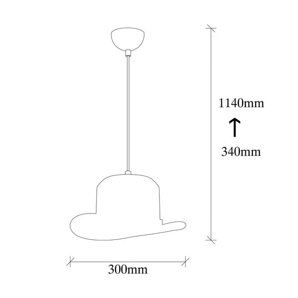 Lustră neagră cu abajur textil ø 30 cm Capello – Opviq lights-image-4