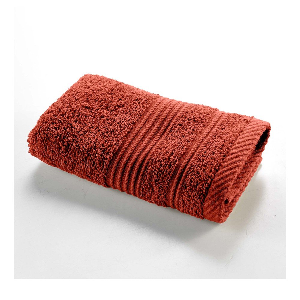 Prosop cărămiziu din bumbac din frotir 30x50 cm Tendresse – douceur d'intérieur