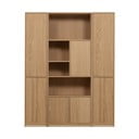Bibliotecă modulară în culoare naturală cu aspect de lemn de stejar 157x199 cm Modulair – vtwonen