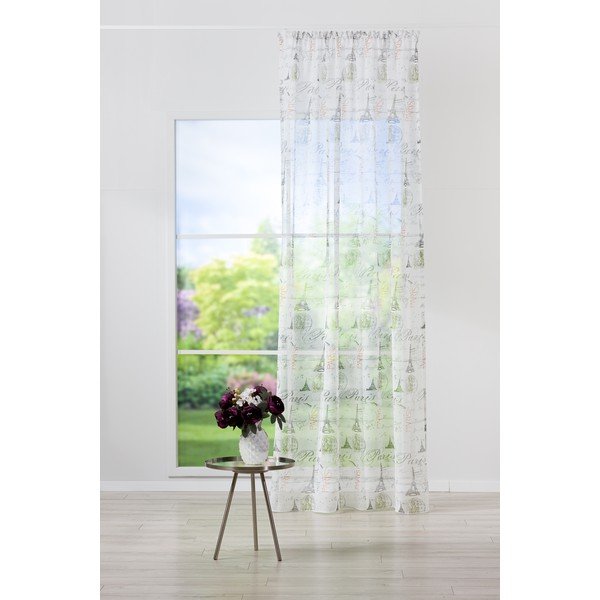 Perdea alb-gri 140x245 cm Tour – Mendola Fabrics-image-1