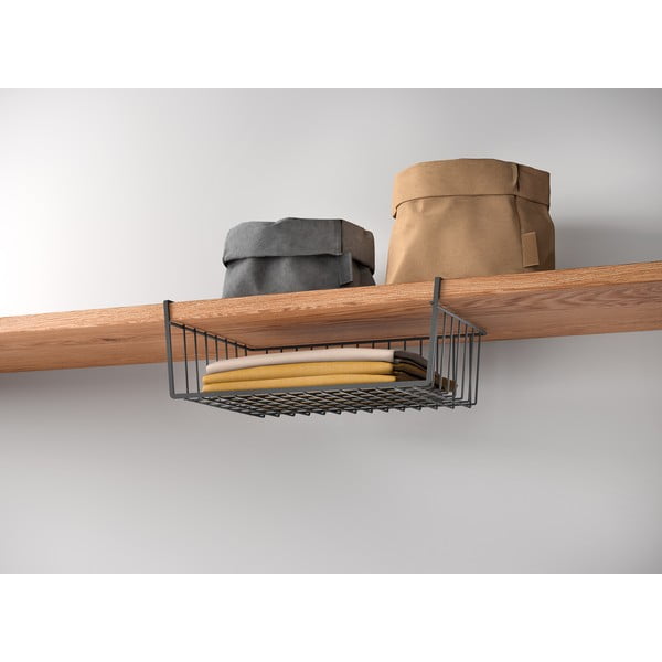 Coș suplimentar de bucătărie, de agățat, din oțel inoxidabil 26x40 cm Kanguro – Metaltex-image-1