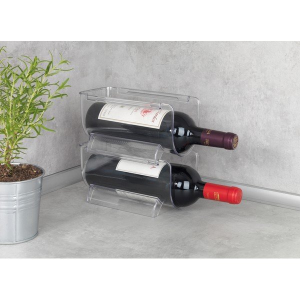 Organizator transparent de bucătărie pentru sticle Wenko Basic-image-1