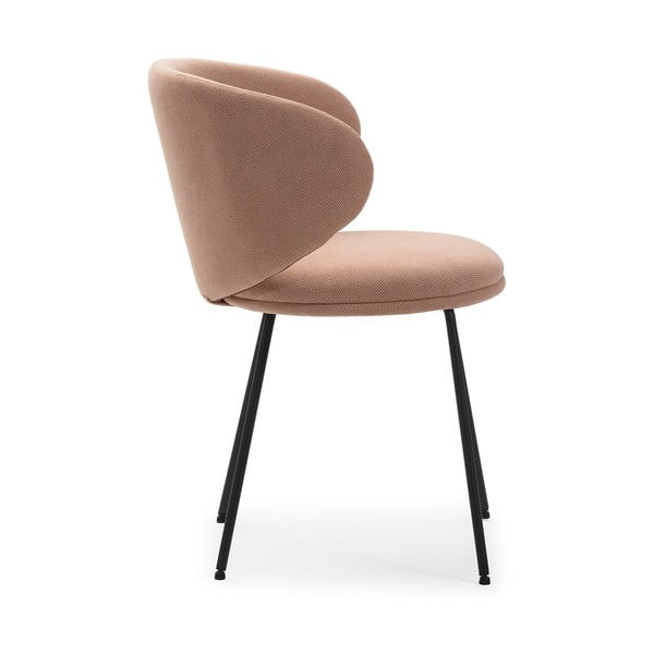 Set de scaune de sufragerie roz deschis 2 buc. tapițat Rush – Marckeric-image-3