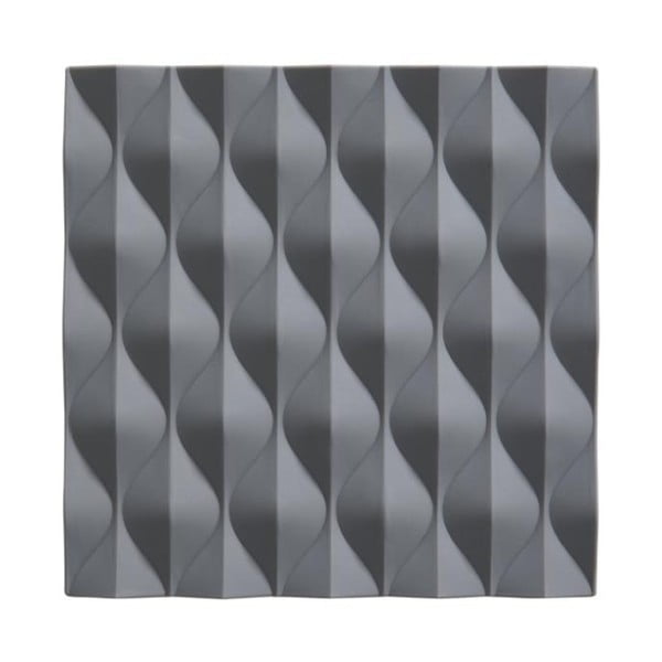 Suport din silicon pentru oale fierbinți Zone Origami Wave, gri