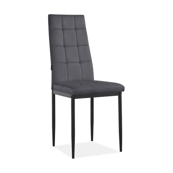 Scaune de dining gri-antracit 2 buc. din catifea Becca – Støraa