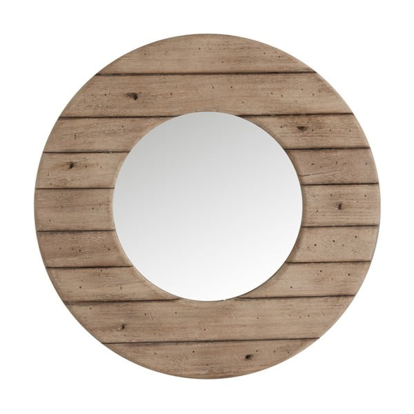 Oglindă cu ramă din lemn J-Line Prata, ⌀ 68 cm
