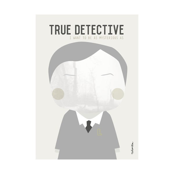 Poster NiñaSilla True Detective, 21 x 42 cm