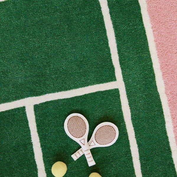 Covor de joacă pentru copii din amestesc de lână 88x150 cm Tennis – OYOY Mini-image-3