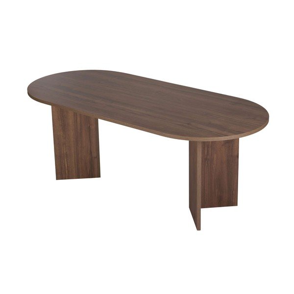 Masă de dining cu aspect de lemn de nuc 90x200 cm Sabella – Kalune Design-image-3