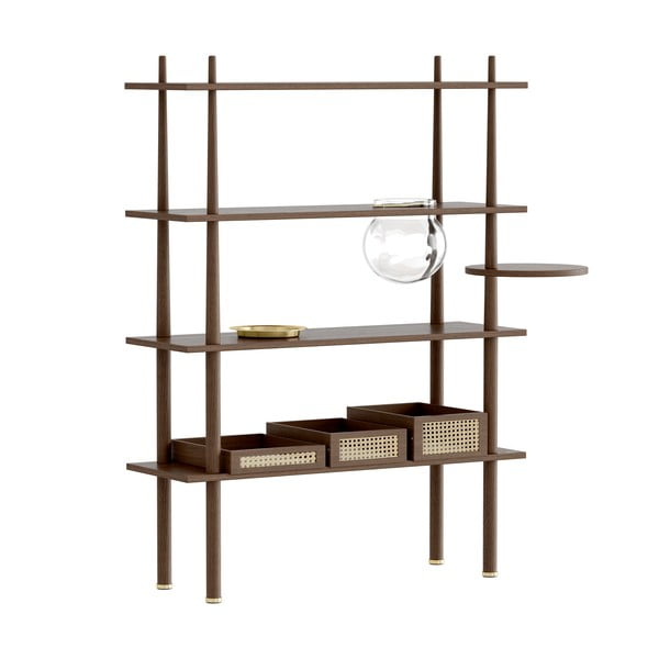 Componentă pentru un sistem modular de rafturi maro cu aspect de lemn de stejar 35x18 cm Stories – UMAGE-image-1