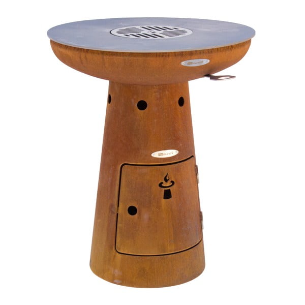 Vatră / grătar pe lemne de exterior Remundi Nero S, ø 62 cm, maro