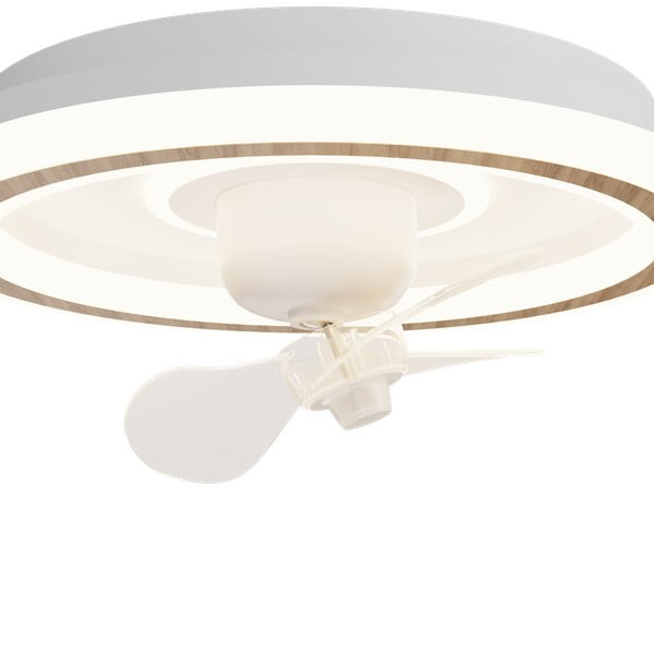 Plafonieră albă LED cu control prin telecomandă/cu ventilator Alan Move – SULION-image-3