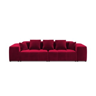 Canapea roșie cu tapițerie din catifea 320 cm Rome Velvet - Cosmopolitan Design