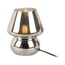 Veioză din sticlă Leitmotiv Glass, înălțime 18 cm, argintiu